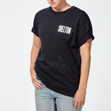 Charger l'image dans la galerie, T-shirt SHELTON noir en coton bio