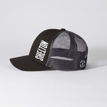 Load image into Gallery viewer, SHELTON black and gray &quot;trucker&quot; hat
