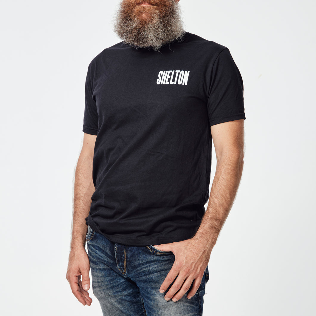 Black organic cotton SHELTON T-shirt 